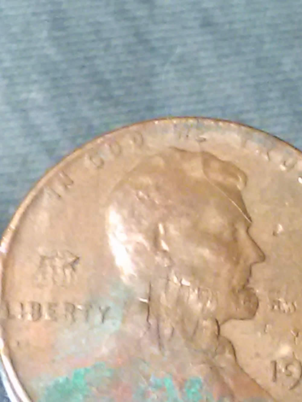 1967-P--LC-With-Bad-Lamination-Error-With-Peeling-Piece-Of-Flake